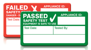 Failed and Passed PAT Test Labels