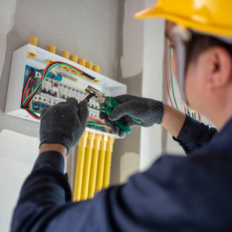 Landlord Electrical Safety Certificate Electrician Fixing the Fuseboard